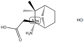 2-[(1R,2S,4S)-2-amino-3,3-dimethylbicyclo[2.2.1]heptan-2-yl]acetic acid hydrochloride Structure