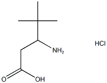 3-amino-4,4-dimethylpentanoic acid hydrochloride Structure
