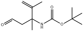 tert-butyl N-(2,3-dimethyl-5-oxopent-1-en-3-yl)carbamate Structure