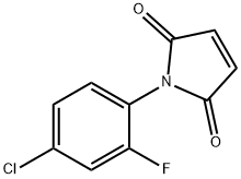 1-(4-chloro-2-fluorophenyl)-2,5-dihydro-1H-pyrrole-2,5-dione 구조식 이미지