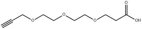 propargyl-PEG3-Acid Structure