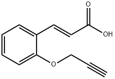 (2E)-3-[2-(prop-2-yn-1-yloxy)phenyl]prop-2-enoic acid Structure