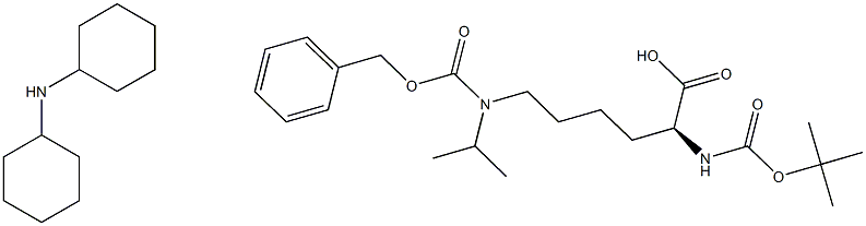 N-α-Boc-N-ε-Z-N-ε-isopropyl-L-lysine dicyclohexylaminesalt Structure