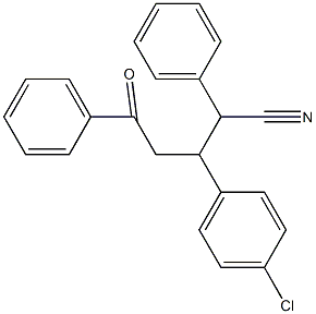 3-(4-chlorophenyl)-5-oxo-2,5-diphenylpentanenitrile Structure