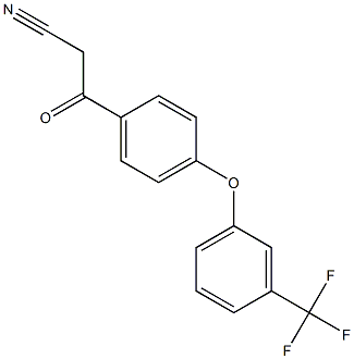 3-oxo-3-{4-[3-(trifluoromethyl)phenoxy]phenyl}propanenitrile 구조식 이미지