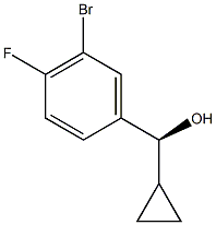 (S)-(3-bromo-4-fluorophenyl)(cyclopropyl)methanol Structure