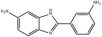 2-(3-아미노페닐)-5-아미노벤즈이미다졸 구조식 이미지
