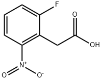 2-Fluoro-6-nitrophenylacetic acid 구조식 이미지