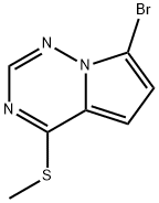 7-Bromo-4-(Methylthio)Pyrrolo[2,1-F][1,2,4]Triazine 구조식 이미지