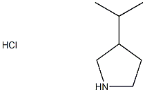 3-(propan-2-yl)pyrrolidine hcl 구조식 이미지