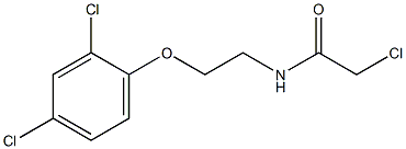 2-chloro-N-[2-(2,4-dichlorophenoxy)ethyl]acetamide 구조식 이미지