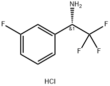 (alphaS)-3-Fluoro-alpha-(trifluoromethyl)benzenemethanamine hydrochloride (1:1) Structure