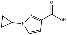 1-cyclopropyl-1H-pyrazole-3-carboxylic acid Structure