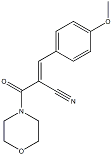 (2E)-3-(4-methoxyphenyl)-2-[(E)-morpholine-4-carbonyl]prop-2-enenitrile Structure