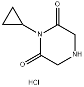 1-Cyclopropyl-2,6-Piperazinedione Hydrochloride(WX604658) Structure
