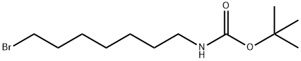 (7-Bromoheptyl)carbamic acid tert-butyl ester 구조식 이미지