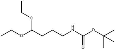 tert-butyl 4,4-diethoxybutylcarbamate 구조식 이미지