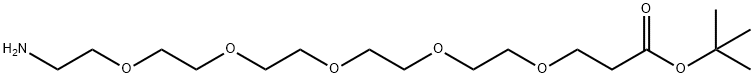 Amino-PEG5-t-butyl ester Structure