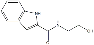 N-(2-hydroxyethyl)-1H-indole-2-carboxamide 구조식 이미지