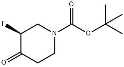 tert-butyl (3s)-3-fluoro-4-oxopiperidine-1-carboxylate 구조식 이미지