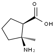 (1R,2S)-2-amino-2-methylcyclopentane-1-carboxylic acid Structure