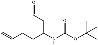 tert-butyl N-(1-oxohept-6-en-3-yl)carbamate Structure