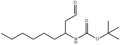 tert-butyl N-(1-oxononan-3-yl)carbamate 구조식 이미지