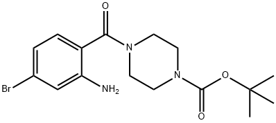 TERT-BUTYL 4-(2-AMINO-4-BROMOBENZOYL)PIPERAZINE-1-CARBOXYLATE 구조식 이미지