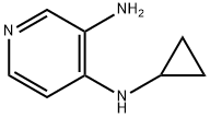 3,4-Pyridinediamine,N4-cyclopropyl-(9CI) 구조식 이미지