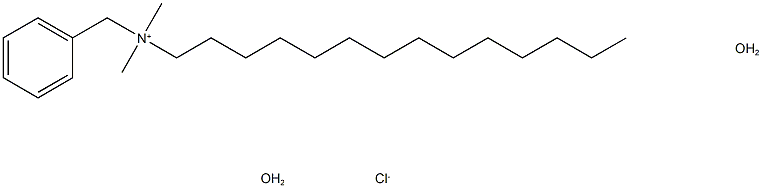 BENZYLDIMETHYLTETRADECYLAMMONIUM CHLORI& 구조식 이미지