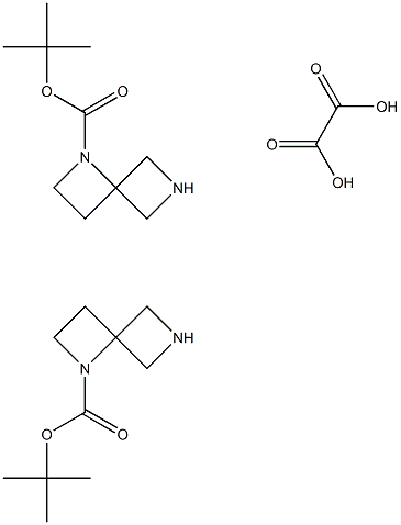 tert-butyl 1,6-diazaspiro[3.3]heptane-1-carboxylate hemioxalate Structure