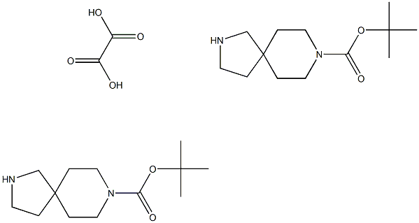 2,8-Diazaspiro[4.5]decane-8-carboxylic acid,1,1-diMethylethyl ester, ethanedioate (2:1) 구조식 이미지