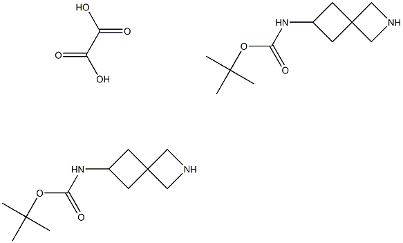 tert-Butyl 2-azaspiro[3.3]heptan-6-ylcarbamate oxalate(2:1) Structure