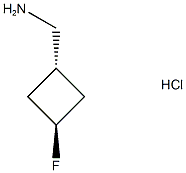 TRANS-(3-FLUOROCYCLOBUTYL)METHAMINE HCL 구조식 이미지