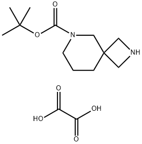 tert-Butyl 2,6-diazaspiro[3.5]nonane-6-carboxylate oxalate(2:1) 구조식 이미지