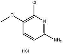 6-chloro-5-methoxypyridin-2-amine hcl 구조식 이미지