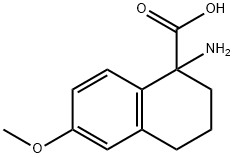 1-amino-6-methoxy-1,2,3,4-tetrahydronaphthalene-1-carboxylic acid Structure