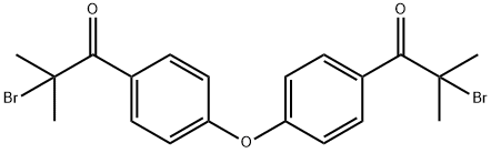 1,1'-(4,4'-oxydi(4,1-phenylene))bis(2-bromo-2-methylpropan-1-one) 구조식 이미지