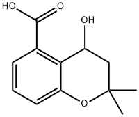 4-HYDROXY-2,2-DIMETHYLCHROMAN-5-CARBOXYLIC ACID 구조식 이미지