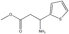 methyl 3-amino-3-(thiophen-2-yl)propanoate Structure