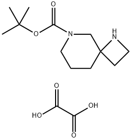 tert-butyl 1,6-diazaspiro[3.5]nonane-6-carboxylate hemioxalate Structure