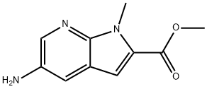 Methyl 5aMino1Methyl1Hpyrrolo[2,3b]pyridine2 carboxylate 구조식 이미지