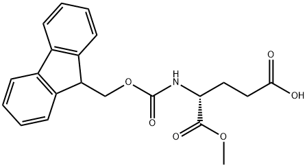 N-Fmoc-D-Glutamic acid 1-methyl ester Structure