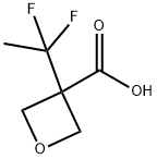 3-(1,1-difluoroethyl)oxetane-3-carboxylic acid Structure