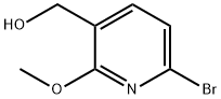 6-BroMo-2-Methoxypyridin-3-yl)Methanol 구조식 이미지