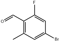 4-bromo-2-fluoro-6-methylbenzaldehyde Structure