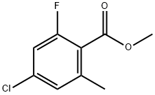 methyl 4-chloro-2-fluoro-6-methylbenzoate 구조식 이미지