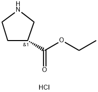 Ethyl (R)-3-Pyrrolidinecarboxylate Hydrochloride 구조식 이미지