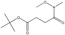 n-methoxy-n-methyl-succinamic acid tert-butyl ester Structure