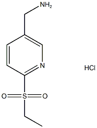 (6-(Ethylsulfonyl)Pyridin-3-Yl)Methanamine Hydrochloride(WXC02636) Structure